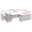 vidaXL Steel Sofa Set in Gray