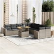 vidaXL Steel Sofa Set in Gray