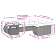 vidaXL 10 Piece Sofa Set in Gray