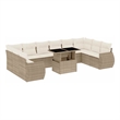 vidaXL 11 Piece Sofa Set in Beige
