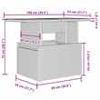 vidaXL Poly Rattan Sofa Set in Gray