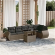 vidaXL 7 Piece Steel Sofa Set in Gray