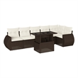 vidaXL 7 Piece Sofa Set in Brown