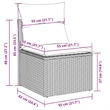 vidaXL 9 Piece Poly Rattan Sofa Set in Beige