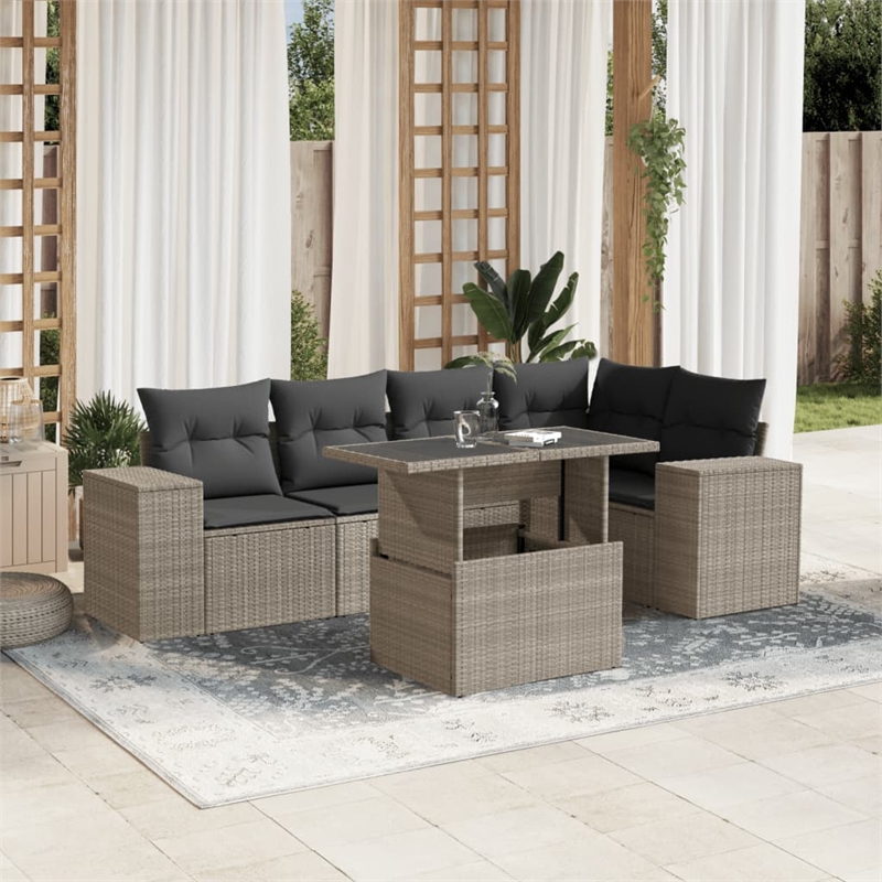 vidaXL Sofa Set in Gray/Anthracite