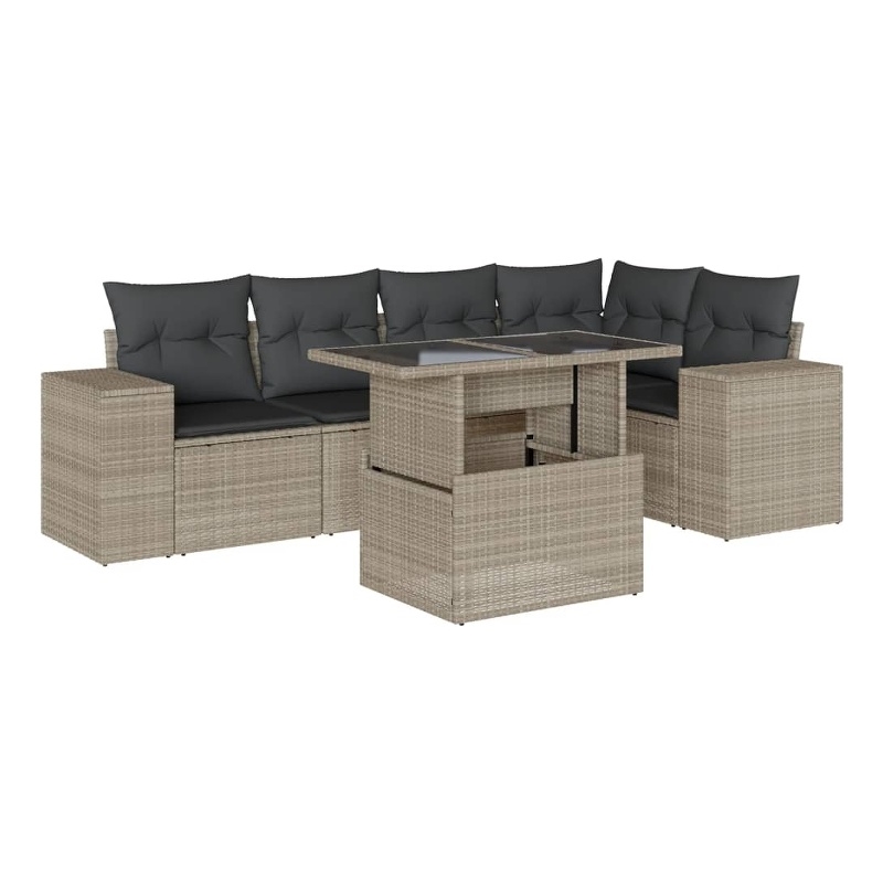 vidaXL Sofa Set in Gray/Anthracite