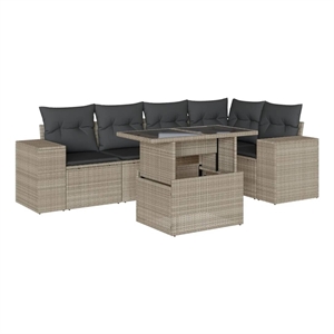 vidaXL Sofa Set in Gray/Anthracite