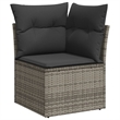 vidaXL 6 Piece Steel Sofa Set in Gray