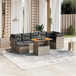 vidaXL 8 Piece Solid Acacia Wood Patio Sofa Set in Gray
