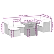 vidaXL 8 Piece Solid Acacia Wood Patio Sofa Set in Gray