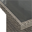 vidaXL 7 Piece Poly Rattan Sofa Set in Gray