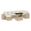 vidaXL 8 Piece Sofa Set in Beige