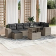 vidaXL 8 Piece Steel Sofa Set in Gray/Anthracite