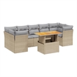 vidaXL 8 Piece Sofa Set in Beige
