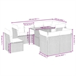 vidaXL 9 Piece Solid Acacia Wood Sofa Set in Beige
