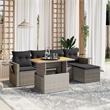 vidaXL 6 Piece Sofa Set in Gray