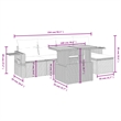 vidaXL 6 Piece Sofa Set in Gray