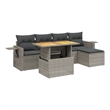 vidaXL 6 Piece Sofa Set in Gray