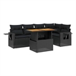 vidaXL 6 Piece Poly Rattan Sofa Set