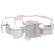 vidaXL 8 Piece Sofa Set in Gray