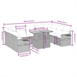 vidaXL 10 Piece Sofa Set in Beige