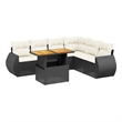 vidaXL 7 Piece Poly Rattan Sofa Set