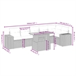 vidaXL 7 Piece Sofa Set in Beige