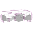 vidaXL 9 Piece Sofa Set in Black/White/Cream