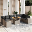 vidaXL 11 Piece Large Sofa Set in Gray