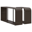 vidaXL 11 Piece Poly Rattan Sofa Set in Brown