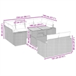 vidaXL 11 Piece Sofa Set in Beige