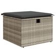 vidaXL Poly Rattan Sofa Set in Gray