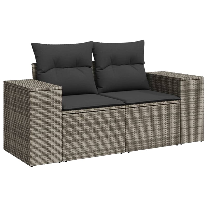 vidaXL Steel Sofa Set in Gray