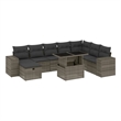 vidaXL Steel Sofa Set in Gray
