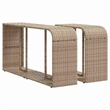 vidaXL 11 Piece Steel Large Sofa Set in Beige