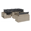 vidaXL 11 Piece Sofa Set in Gray
