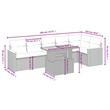 vidaXL 7 Piece Sofa Set in Gray/Beige