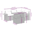 vidaXL 5 Piece Solid Acacia Wood Sofa Set in Gray