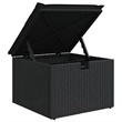 vidaXL 7 Piece Poly Rattan Sofa Set in Black