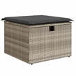 vidaXL 8 Piece Poly Rattan Small Sofa Set in Gray