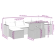 vidaXL 7 Piece Solid Acacia Wood Patio Sofa Set