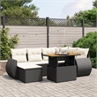 vidaXL 7 Piece Poly Rattan Patio Sofa Set