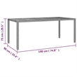 vidaXL 9 Piece Steel Bistro Set in Gray