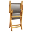 vidaXL Solid Acacia Wood Bistro Set in Gray