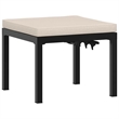 vidaXL 4 Piece Steel Sofa Set in Black/Beige
