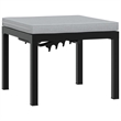 vidaXL 4 Piece Steel Sofa Set in Black/Gray