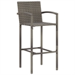 vidaXL 5 Piece Solid Acacia Wood Bar Set in Gray