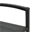 vidaXL Solid Acacia Wood Large Bar Set in Black