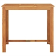 vidaXL 7 Piece Solid Acacia Wood Bar Set in Gray