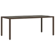 vidaXL 7 Piece Steel Bistro Set in Brown